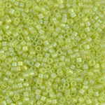 DBM0860:  Matte Transparent Chartreuse AB 10/0 Miyuki Delica Bead 