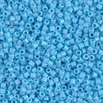 DBM0879:  Matte Opaque Turquoise Blue AB 10/0 Miyuki Delica Bead 