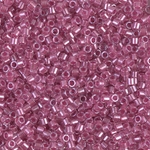 DBM0902:  Sparkling Peony Pink Lined Crystal 10/0 Miyuki Delica Bead 