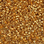 DBM1833:  Duracoat Galvanized Yellow Gold 10/0 Miyuki Delica Bead 