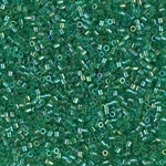 DBS0152:  Transparent Green AB  15/0 Miyuki Delica Bead 