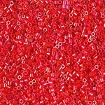 DBS0159: Opaque Vermillion Red AB 15/0 Miyuki Delica Bead 