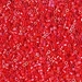 DBS0159: Opaque Vermillion Red AB 15/0 Miyuki Delica Bead - DBS0159*