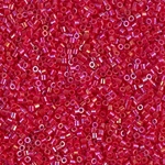 DBS0162:  Opaque Red AB  15/0 Miyuki Delica Bead 