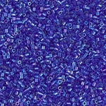DBS0178:  Transparent Cobalt AB  15/0 Miyuki Delica Bead 