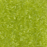 DBS0712:  Transparent Chartreuse 15/0 Miyuki Delica Bead 