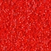 DBS0727: Opaque Vermillion Red 15/0 Miyuki Delica Bead approx 100 grams - DBS0727