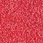 DBS0873: Matte Opaque Vermillion Red AB 15/0 Miyuki Delica Bead 