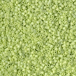DBS0876: Matte Opaque Chartreuse AB 15/0 Miyuki Delica Bead 