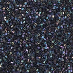 DBSC-0005:  Metallic Variegated Blue Iris Cut 15/0 Miyuki Delica Bead 