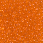 DP-138:  Miyuki 3.4mm Drop Bead Transparent Orange 