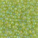 DP-143FR:  Miyuki 3.4mm Drop Bead Matte Transparent Chartreuse AB 