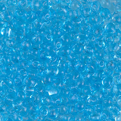 DP-148:  Miyuki 3.4mm Drop Bead Transparent Aqua 