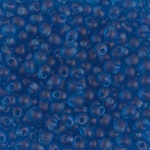DP-149F:  Miyuki 3.4mm Drop Bead Matte Transparent Capri Blue 