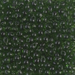 DP-158:  Miyuki 3.4mm Drop Bead Transparent Olive 
