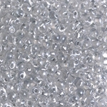 DP-242:  Miyuki 3.4mm Drop Bead Sparkling Pewter Lined Crystal 