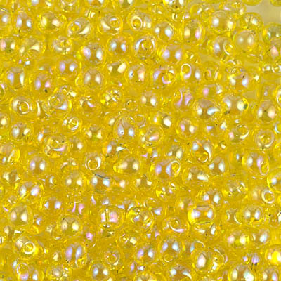 DP-252:  Miyuki 3.4mm Drop Bead Transparent Yellow AB 