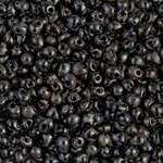 DP-4511:  Miyuki 3.4mm Drop Bead Black Picasso Miyuki Seed Bead 
