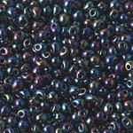 DP-455:  Miyuki 3.4mm Drop Bead Metallic Variegated Blue Iris 