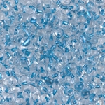 DPF-39:  Miyuki 3.4mm Drop Bead Sparkling Sky Blue Lined Crystal 
