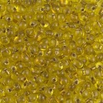 DPF-43:  Miyuki 3.4mm Drop Bead Sparkling Metallic Gold Lined Yellow 