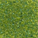 DPF-44:  Miyuki 3.4mm Drop Bead Sparkling Green Lined Chartreuse - DPF-44*