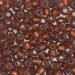 E-29F:  5/0 Matte Silverlined Root Beer Miyuki Seed Bead (was E-135S/F) 