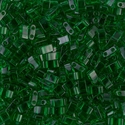 HTL-146:  Transparent Green Miyuki Half Tila 