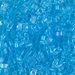 HTL-148:  Transparent Aqua Miyuki Half Tila approx 100 grams - HTL-148