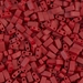 HTL-2040:  Matte Metallic Brick Red Miyuki Half Tila - HTL-2040*