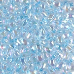 LDP-269:  Miyuki 3x5.5mm Long Drop Bead Glacier Blue Lined Crystal AB 