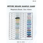 MA-CARD-1:  Magatama Beads Sample Card (SP-115) (MA4) 