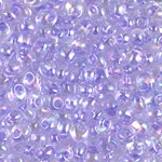 MA4-2145:  Miyuki 4mm Magatama Lilac Lined Crystal AB 
