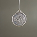MET-00016: 24mm Silver Plated Dragon Coin Charm - MET-00016