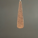 MET-00028: 46 x 11mm Antique Copper Long Teardrop Charm 
