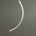 MET-00030: 58mm Antique Silver Curved Bar w/ Loops 