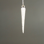 MET-00043: 40mm Antique Silver Spike Charm 
