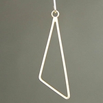MET-00263: 44mm Matte Gold Triangle Charm 
