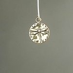 MET-00302: 15mm Gold Plated Dragonfly Coin Charm 
