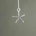 MET-00314: 21mm Antique Silver Starfish Charm 