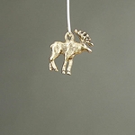 MET-00364: 18mm Antique Gold Moose Charm 