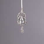 MET-00492: 23mm Silver Plated Lobster Charm 