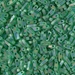 QTL-146FR:  Matte Transparent Green AB Miyuki Quarter Tila Bead approx 100 grams - QTL-146FR