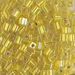 SB-1006:  Miyuki 4mm Square Bead Silverlined Yellow AB approx 250 grams - SB-1006