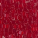 SB-141:  Miyuki 4mm Square Bead Transparent Ruby - SB-141*