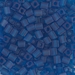 SB-149F:  Miyuki 4mm Square Bead Matte Transparent Capri Blue - SB-149F*