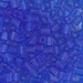 SB-150F:  Miyuki 4mm Square Bead Matte Transparent Sapphire approx 250 grams - SB-150F