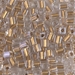 SB-234:  Miyuki 4mm Square Bead Sparkling Metallic Gold Lined Crystal - SB-234*