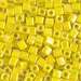 SB-472:  Miyuki 4mm Square Beads Op Yellow AB (was SB-404R) - SB-472*