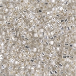 SB18-1:  Miyuki 1.8mm Square Bead Silverlined Crystal 